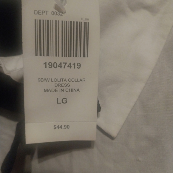 Black & White Stripe Twofer Dress - Picture 8 of 9